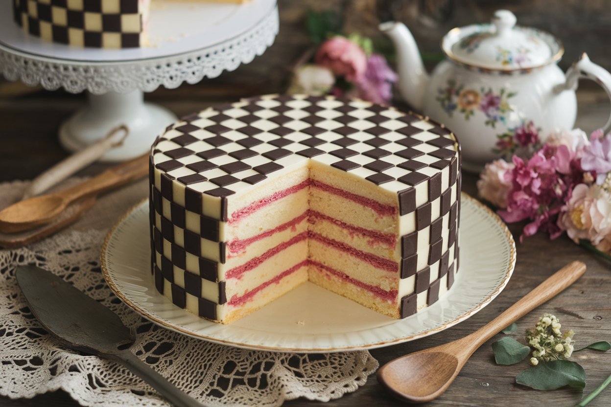 Learn what is the origin of the Checkerboard Cake and explore its unique design and rich history as a beloved dessert